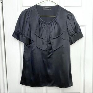 NWOT - Club Monaco Black Silk Blouse